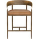 Zanatta 35 inch Tan Leather Counter Stool